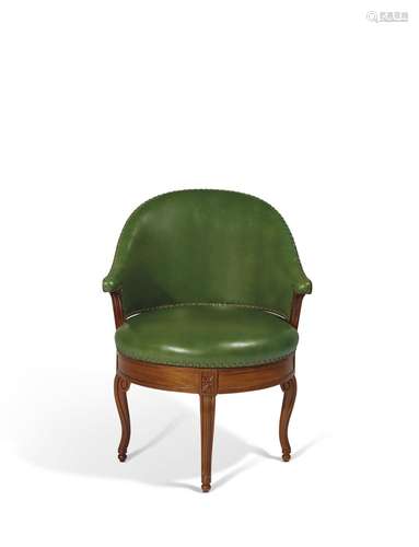 FAUTEUIL DE BUREAU D'EPOQUE LOUIS XVIATTRIBUE A GEORGES JACO...