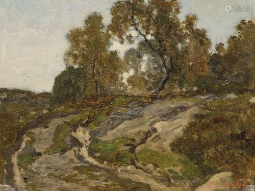 CHARLES ÉMILE VAN MARCKE DE LUMMEN (1827-1890)Paysage boisé