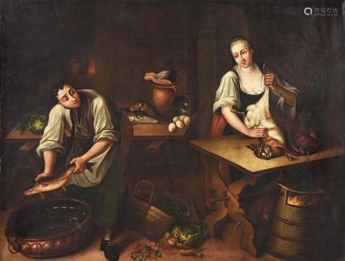 FOLLOWER OF JACOPO BASSANO, A PAIR OF KITCHEN SCENES