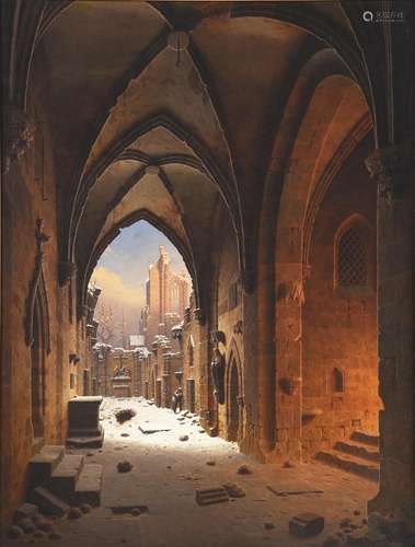 CARL GEORG ADOLPH HASENPFLUG (GERMAN 1802-1858), CLOISTER RU...