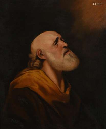 FOLLOWER OF JOSHUA REYNOLDS, PORTRAIT OF A MAN AS A SAINT