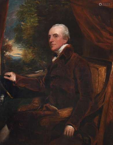 AFTER SIR THOMAS LAWRENCE, PORTRAIT OF WILLIAM BAKER OF BAYF...