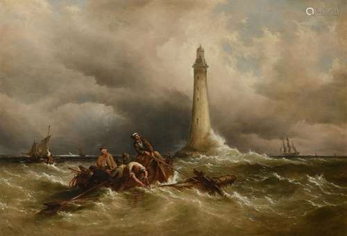 RICHARD BRYDGES BEECHEY (BRITISH 1808-1895), THE EDDYSTONE L...