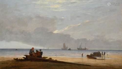 ALFRED STANNARD (BRITISH 1806-1889), SEA SHORE, MORNING