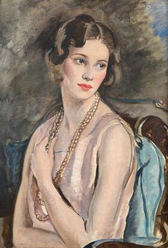 λ CATHLEEN SABINE MANN (BRITISH 1896-1959), PORTRAIT OF BARB...