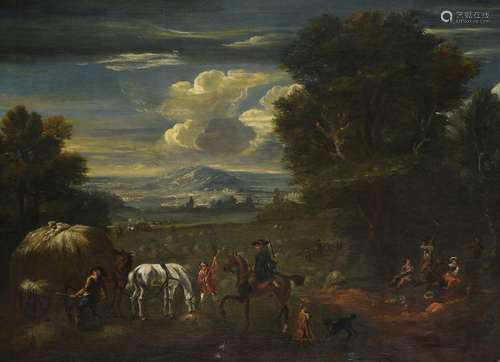 CIRCLE OF JOHN WOOTTON (BRITISH 1686-1765), A HUNTING PARTY