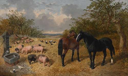 JOHN FREDERICK HERRING JUNIOR (BRITISH 1815-1907), FARMYARD ...