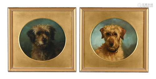 GEORGE EARL (BRITISH 1824-1908), A PAIR OF TERRIERS