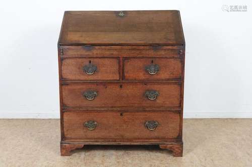 Eiken secretaire, Engeland 18e eeuw