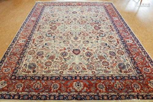 Tapijt, Tabriz 385 x 276 cm.