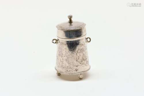 Zilveren miniatuur doofpot, F.v Strant I