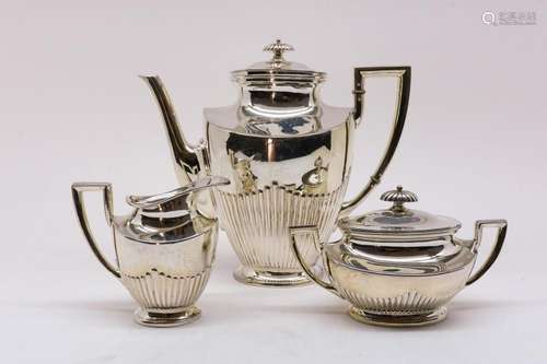 Zilveren thee servies