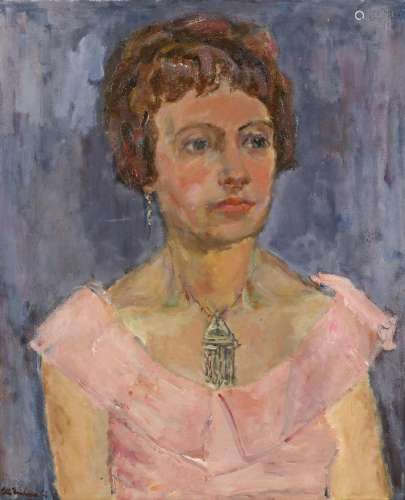 Elie Neuburger, damesportret met hanger