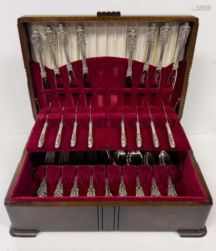 Wallace Wallace `Grand Baroque` Sterling Silver Flatware, 63...