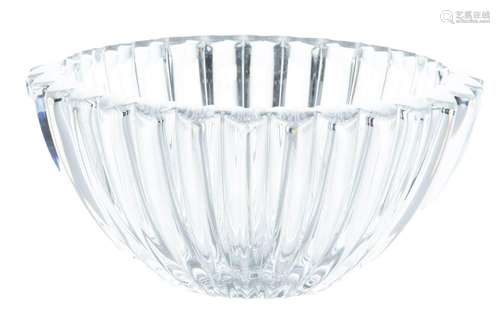 Tiffany And Co., Crystal Bowl, H 4", Dia 8.5"