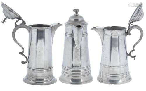 American American Pewter Flagons, Boardman, Calder And Trask...