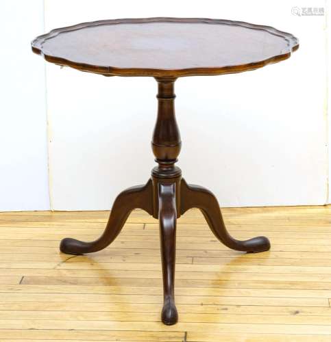 Chippendale Style Mahogany Tilt Top Pie Crust Table, Ontario...