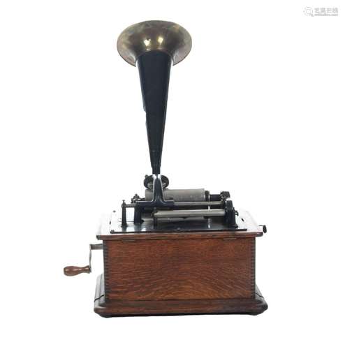 Edison Edison Standard Phonograph And 7 Cylinders, Early 20t...