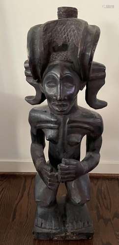 African Carved Figure H 30`` W 10``