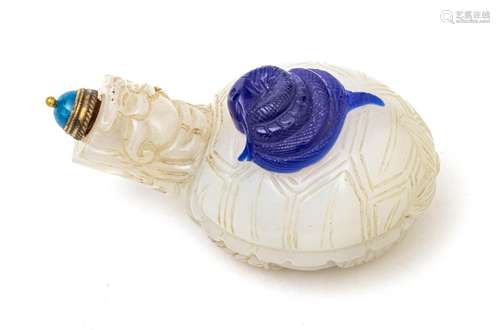 Chinese Chinese Porcelain Snuff Bottle, C. 19th.c., H 3``