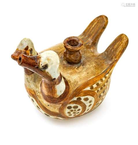 Japanese Japanese Earthenware Suteke Water Dropper, Two Duck...