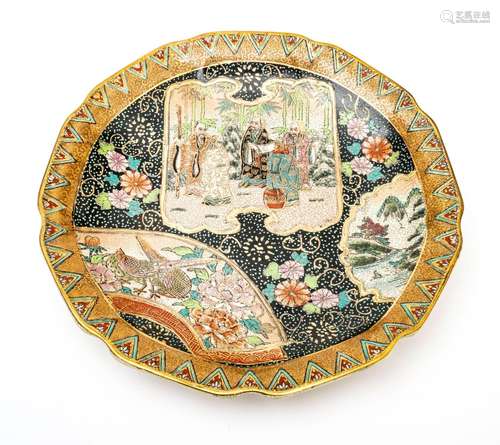 Chinese Chinese Hand Painted Earthenware Inverted Rim Bowl L...