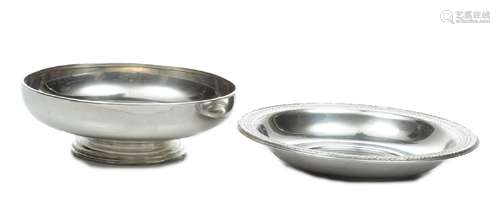 Sterling Silver Centerpiece Bowls Dia. 6`` 14t oz 2 pcs