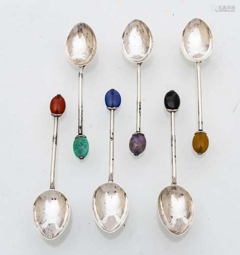 Birmingham Birmingham Sterling Silver Demi Tasse Spoons, Jad...