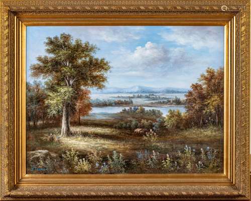 Signed Oil On Canvas 1970, Landscape, H 30`` W 40``