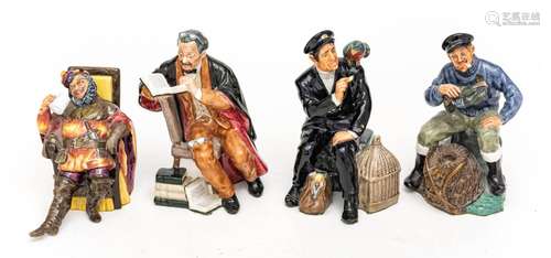 Royal Doulton Royal Doulton Figurines, H 7`` W 5`` 4 pcs