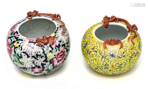 Chinese Chinese Porcelain Censers, Signed C. 19th.c., H 4`` ...