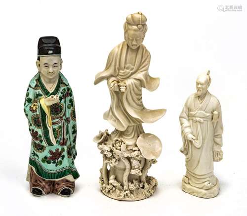 Chinese Blanc De Chine Quan Yin 9" Japanese Elder 6&quo...