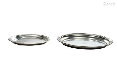 Sterling Silver Serving Trays By Randahl And Alvin 15t oz 2 ...