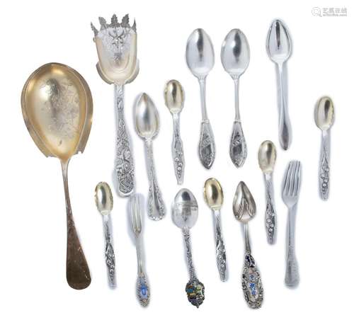 Sterling Serving Pieces , Teaspoons (6), Demi Tasse (5) 10t ...