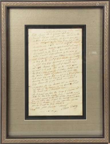 Oliver Dewey, (Revolutionary War Veteran) Letter Requesting ...