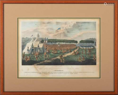 J.O. Lewis, J.O. Lewis, View Of The Great Treaty Held At Pra...