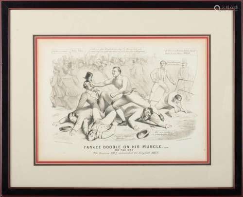 Currier And Ives Currier And Ives Yankee Doodle On His Muscl...