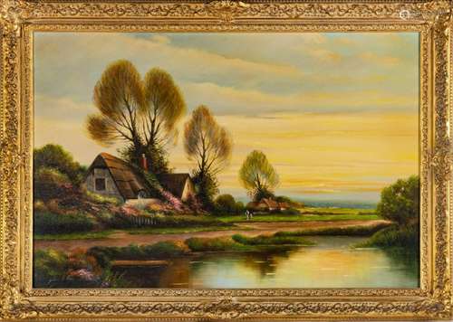 Julius S. Pas (American), Oil On Canvas, H 23.5", W 35....