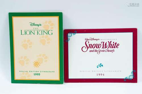 Disney Special Edition Lithographs, 1994 And 1995, `No Worri...