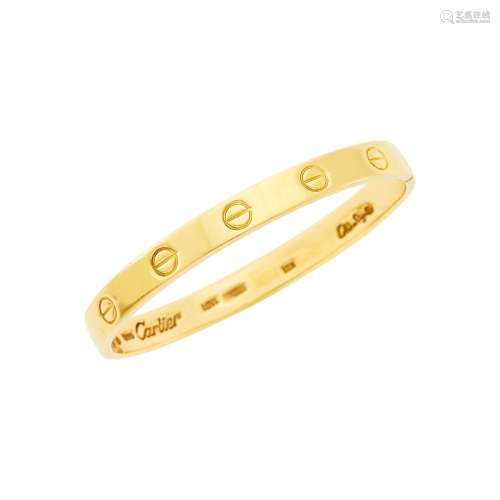 Cartier, Aldo Cipullo Gold `Love` Bangle Bracelet