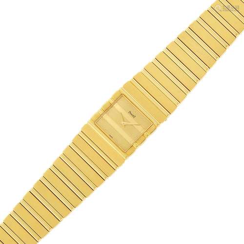 Piaget Gentleman`s Gold `Polo` Wristwatch