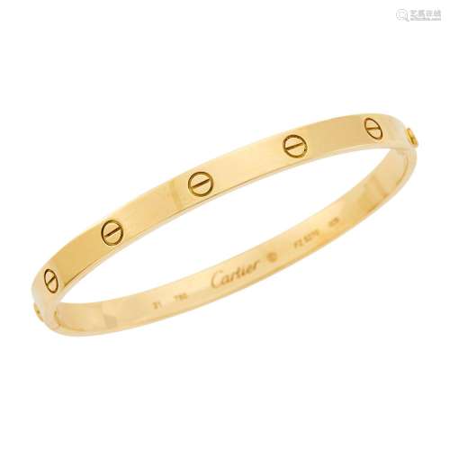 Cartier Gold `Love` Bangle Bracelet