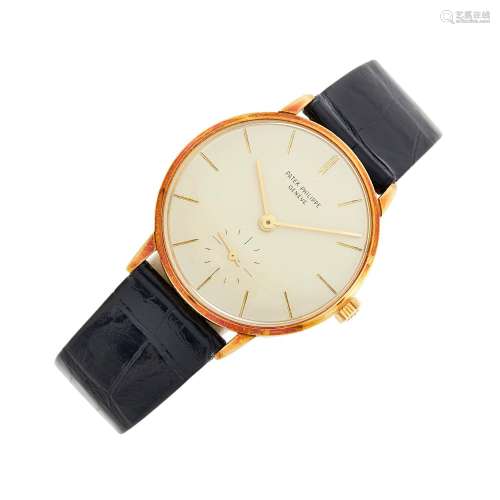 Patek Philippe Gentleman`s Gold `Calatrava` Wristwatch, Ref....