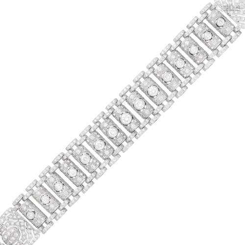 White Gold and Diamond Bracelet