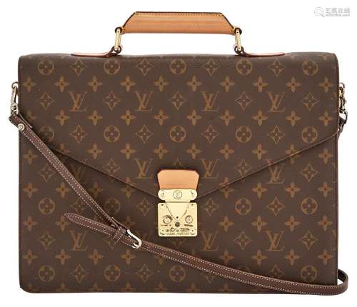 Louis Vuitton Monogram `Serviette Conseiller` Attache Bag