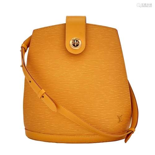 Louis Vuitton Tassil Yellow Epi Leather `Cluny` Bag