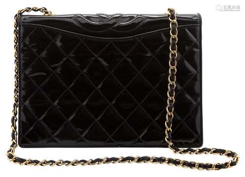 Chanel Black Patent Leather Handbag