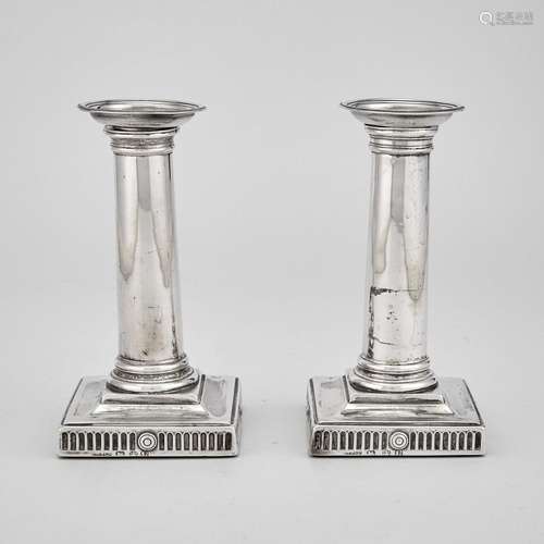 Pair of George III Sterling Silver Candlesticks