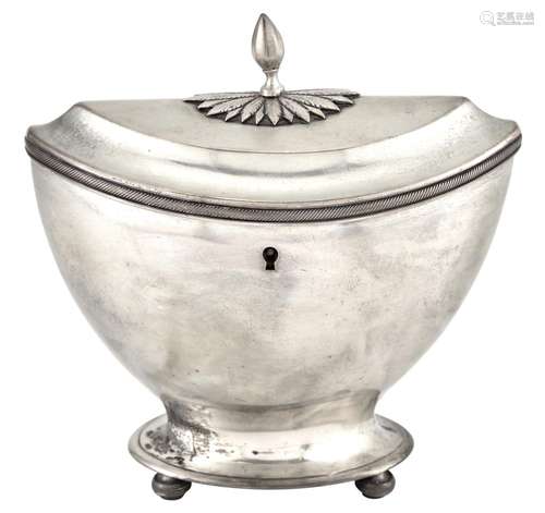 Dutch Silver Tea Caddy