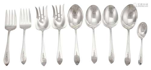 Set of Dominick & Haff Sterling Silver Serving Pieces